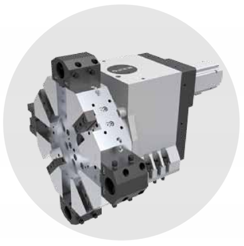 FANUC Le tour CNC à haute rigidité et à couple élevé HTC40B 45 degrés 4