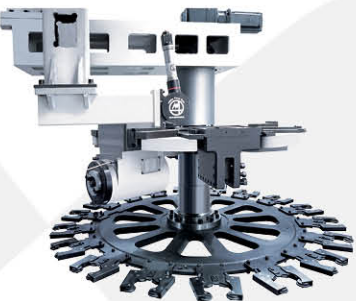 Tour CNC vertical lourd VTC250140H Max.Swing Diamètre 3000mm Tour CNC vertical à roulement à énergie nouvelle 9