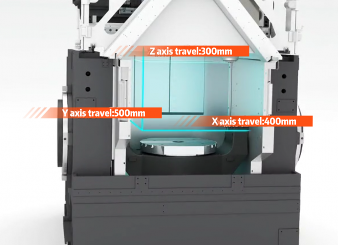 Centre d'usinage vertical 5 axes VMU30H Fraiseuse CNC verticale de haute précision 3