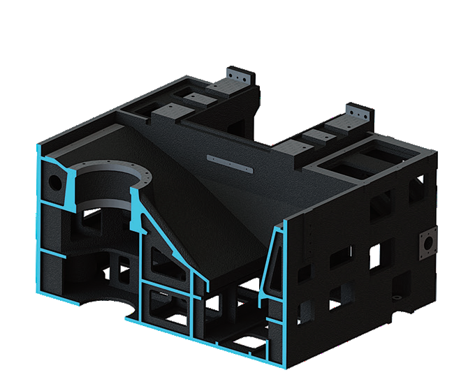 Le tour CNC vertical en métal de grande taille V8H hauteur de coupe maximale 850 mm Fanuc tour CNC de fraisage vertical 1
