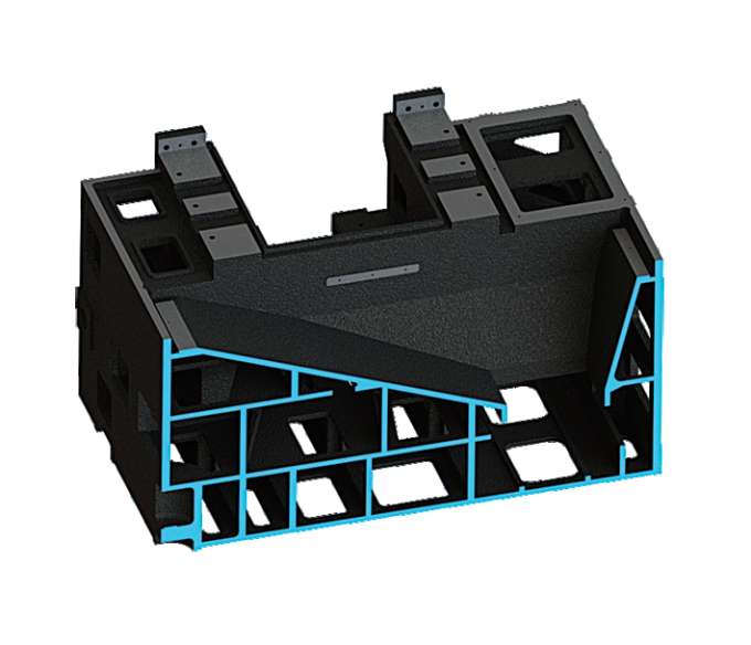 Le tour CNC vertical en métal de grande taille V8H hauteur de coupe maximale 850 mm Fanuc tour CNC de fraisage vertical 4