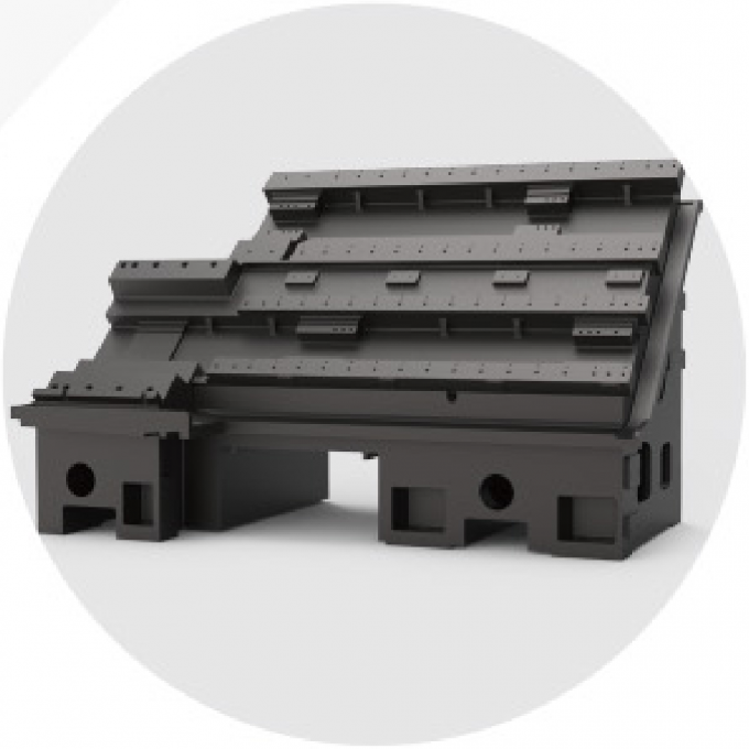 Le tour CNC à lit incliné Guide linéaire T5.2-500Q BMT55 Max. Diamètre tournant 360 mm SMTCL Tour CNC à alimentation 2