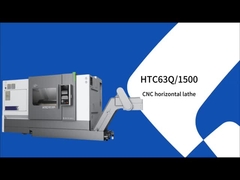SMTCL Tour CNC à lit incliné HTC63Q Longueur de coupe maximale 3000 mm Tour CNC horizontal