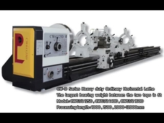 Machine à tourner de 12 mètres CW61125D Porteur de charge 6T Spindle Boré Diamètre 120 mm Tourneau manuel lourd