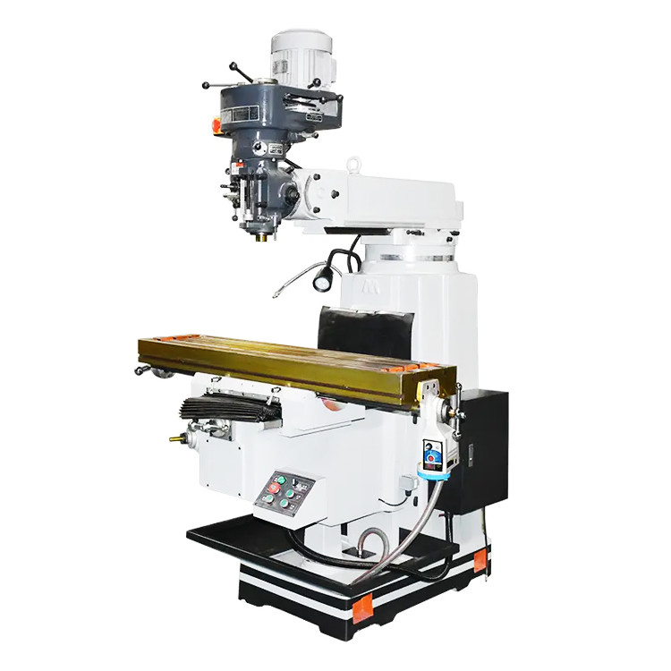 Machine de fraisage verticale à tourelle 5H Tête de fraisage Table Taille 1370x305 Machine de fraisage à tourelle