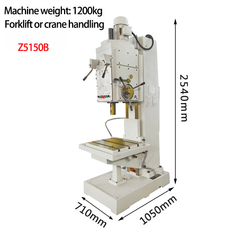 Z5150B Machines de forage verticales de forage à large trou profond de diamètre de 50 mm