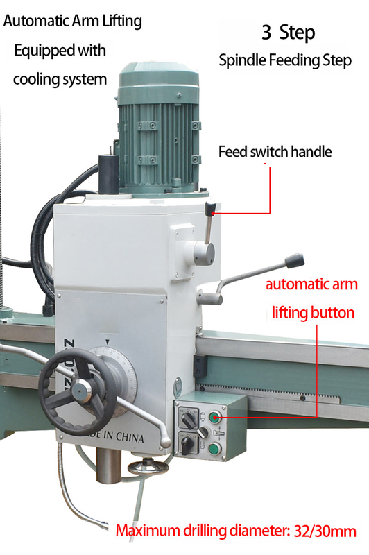 Machine de forage radial type d'alimentation automatique Z3032A*10 à entraînement mécanique machine de forage radial à alimentation automatique