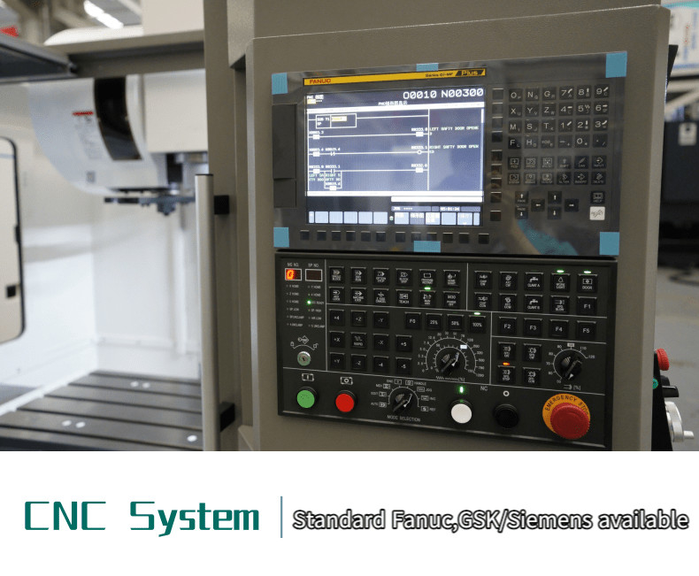 SMTCL VMC1100B Machine de fraisage CNC à 4 axes pour les métaux contrôleurs Fanuc 3 axes centre d'usinage vertical