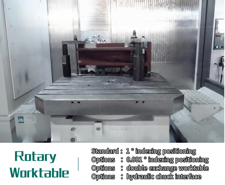 HMC80Q Métal 3 axes centre d'usinage horizontal fraisage de forage de forage