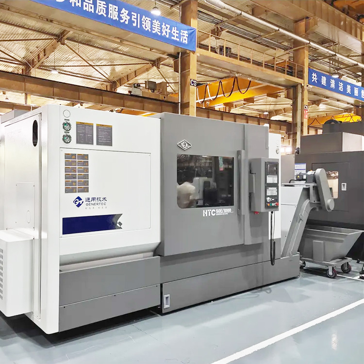 SMTCL CNC tournevis HTC50B Hydraulique de la queue horizontale 12 Station Servo tourelle en pente Lit Tournevis CNC pour le métal
