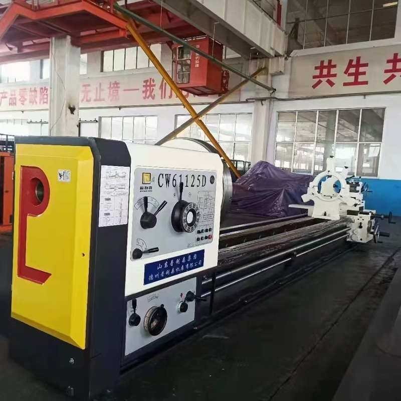 Machine à tour horizontal lourde CW61125D/12m Relèvement de charge 6T diamètre de forage de broche 120mm