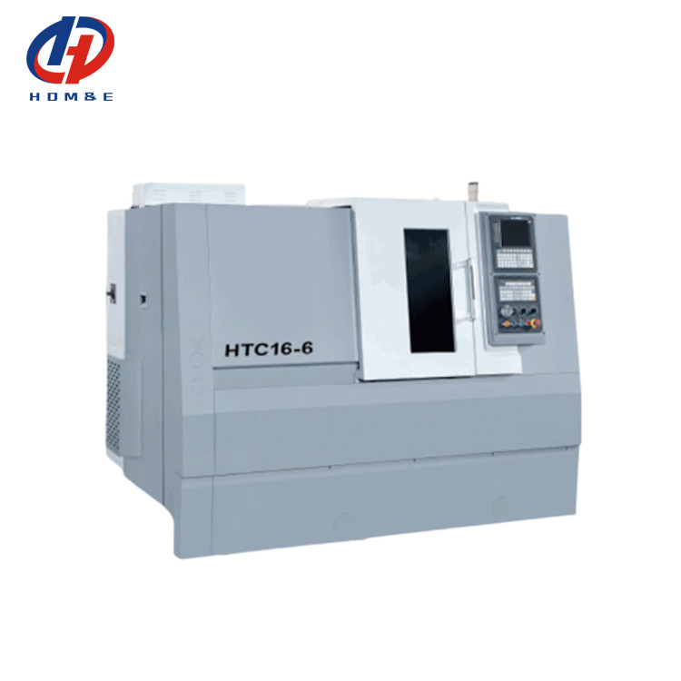 Les petites pièces d'usinage machine à tour CNC HTC16-6 Manche broche outil de gang Slant Lit tour CNC