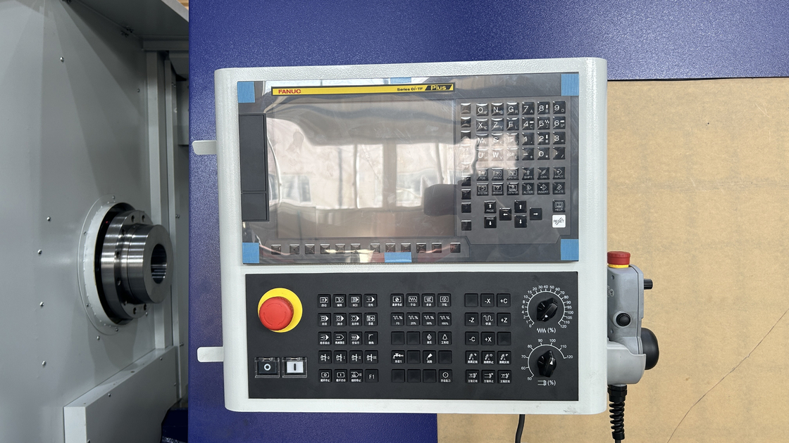 SMTCL CNC lourd tour CNC à lit plat HTC125150 Spindle Boré Diamètre 130 mm Grand tour CNC