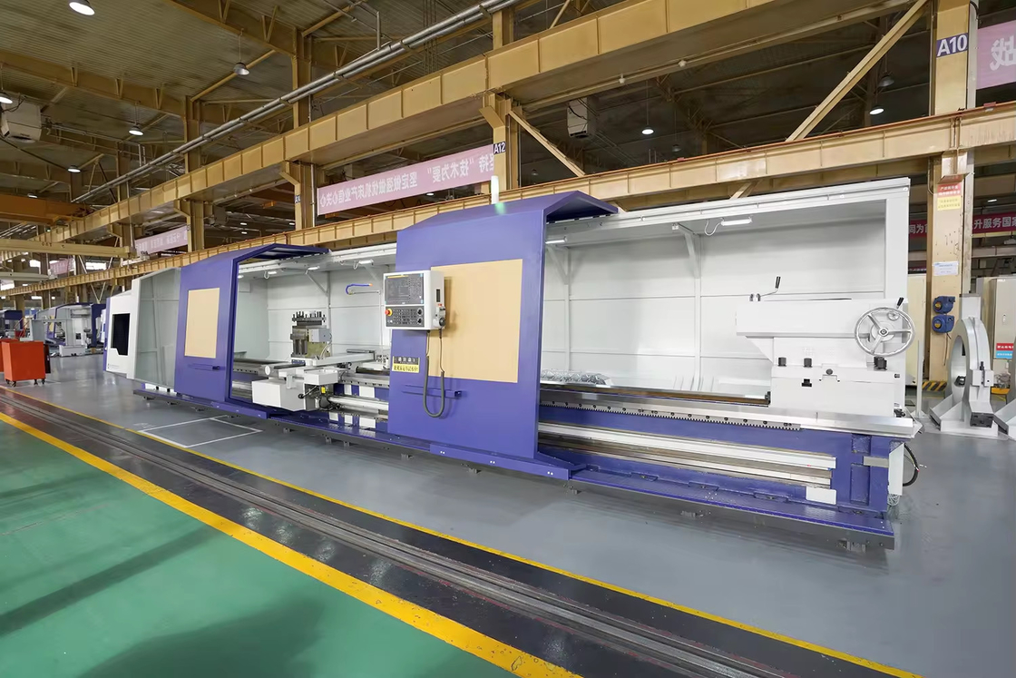 SMTCL tour CNC lourd 5000mm HTC125500 Lit plat horizontal tour CNC lourd à tourner