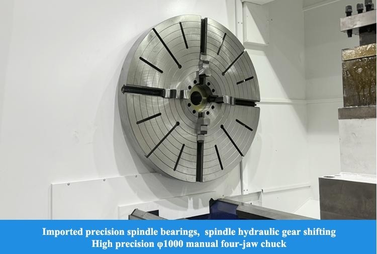 SMTCL tour CNC lourd 5000mm HTC125500 Lit plat horizontal tour CNC lourd à tourner
