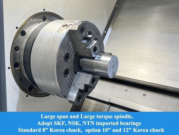 SMTCL tour CNC horizontal HTC40H/500 Mandrels automobiles Arbre moteur Arbre de roulement Traitement tour CNC
