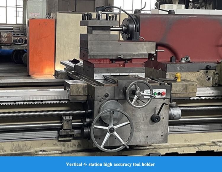 Machine à tourner de 12 mètres CW61125D Porteur de charge 6T Spindle Boré Diamètre 120 mm Tourneau manuel lourd