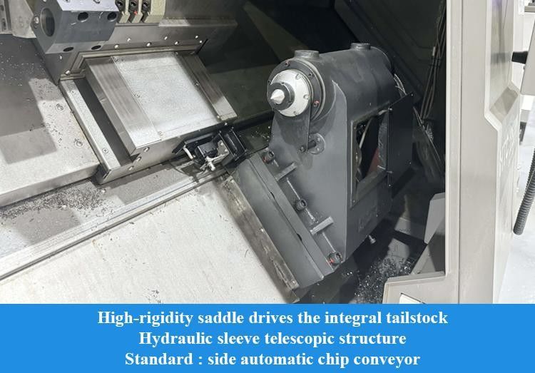 Centre de tournage CNC à rail rigide à haute rigidité HTC40Sm A2-8 Spindle Centre de tournage CNC à coupe lourde