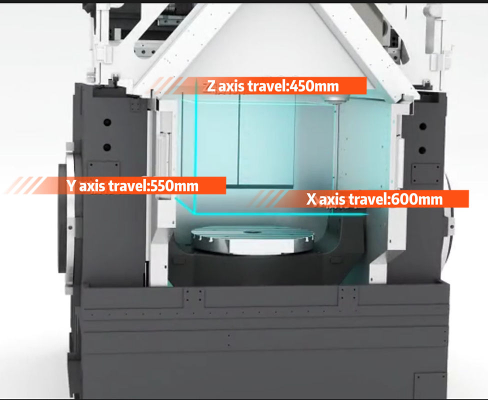 Centre d'usinage à cinq axes VMU40H Max. Chargement autorisé 300kg 5 axes de liaison Centre d'usinage vertical