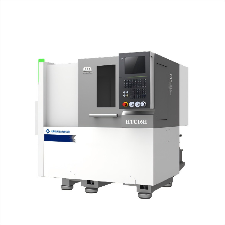 Le tour CNC économique HTC16Q Système GSK Parties de petite taille d'usinage Servo Tailstock Lit incliné tour CNC