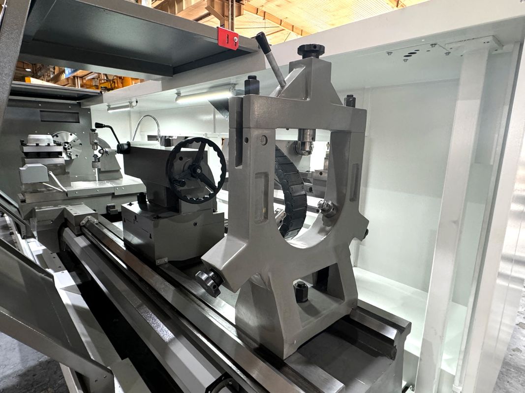 SMTCL Machine à tour CNC lourde Combo Grand fuseau à perceuse CAK60135 Lit plat horizontal tour CNC