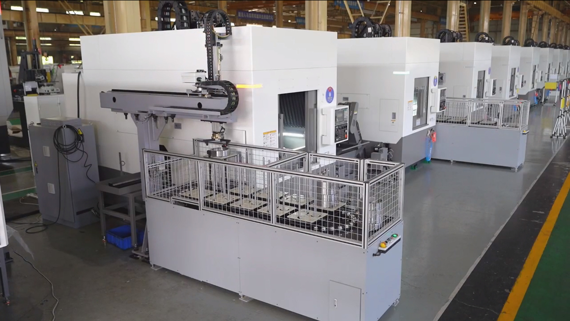Chaîne de production automatisée de tournage CNC inverse verticale IVT45