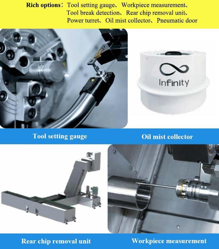 Ligne de rail à grande vitesse horizontale de machine de tour de commande numérique par ordinateur de lit de pente de G45L