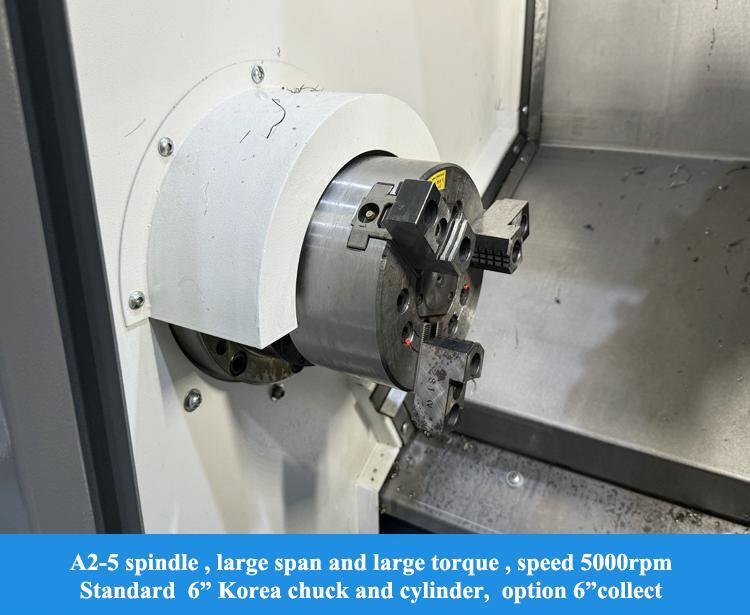 SMTCL Machinerie de petites pièces de haute précision 5000 tours par minute A2-5 Fuseau Servo-Torre horizontale HTC16H Tourneau CNC à lit incliné