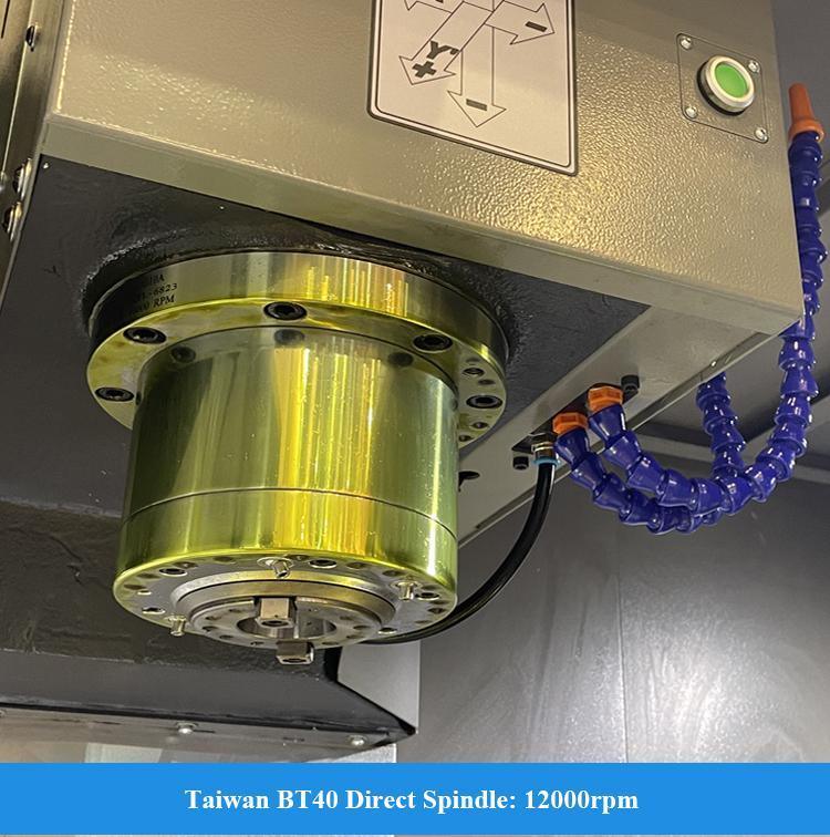 SMTCL FANUC 10000rpm Voyage de l'axe Y 550mm VMC850Q 4 axes Centre d'usinage vertical avec tourne-disque