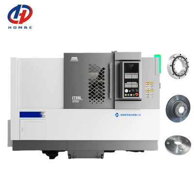 Le tour CNC IT35L Max Swing Over Bed 580mm THK Guide linéaire Servo tourelle Lit horizontalement incliné Tour CNC